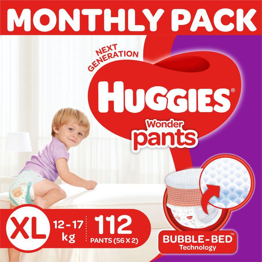 Huggies Wonder Pants Extra Large Diapers Pant Diapers - XL(54 Pieces)  Lowest Price in Online , India- Reviews, Features, Specification, Cheapest  Cost Buy in INR Online.